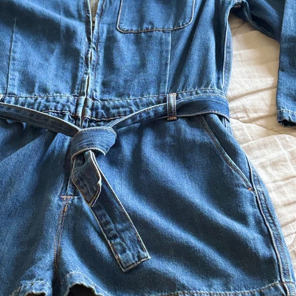 Free People Denim Jumpsuit - Picture 3 of 9